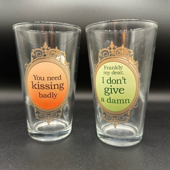 Gone With The Wind Drinking Glasses Set of 2 - Picture 13 of 15